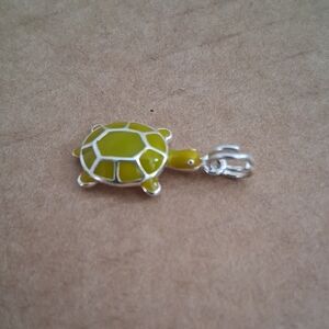 Yellow Turtle Pendant Necklace